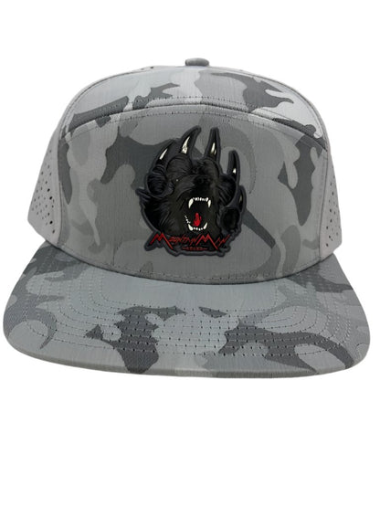 Grizzly Flat-Bill Snapback Perforated Hat