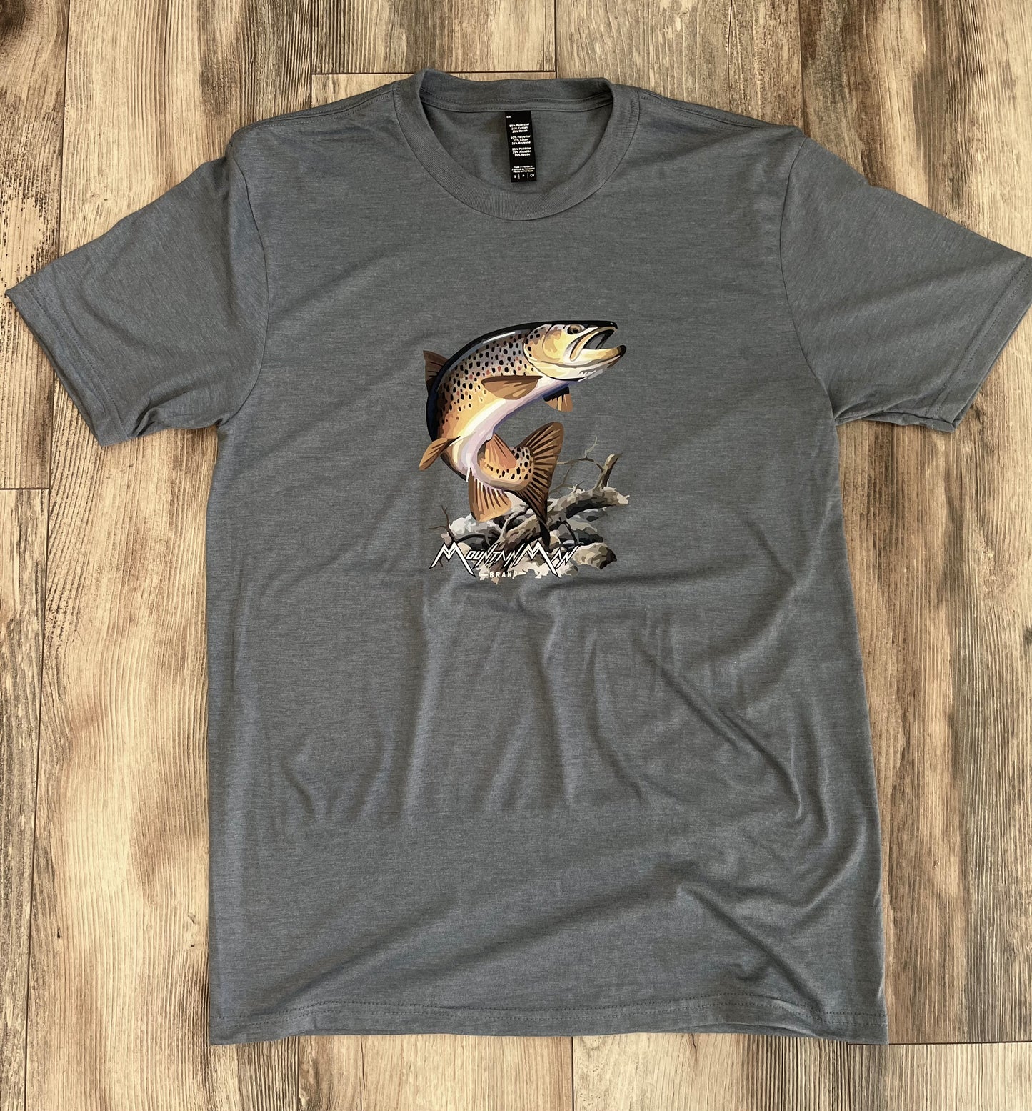 Rainbow Trout Grey Tee