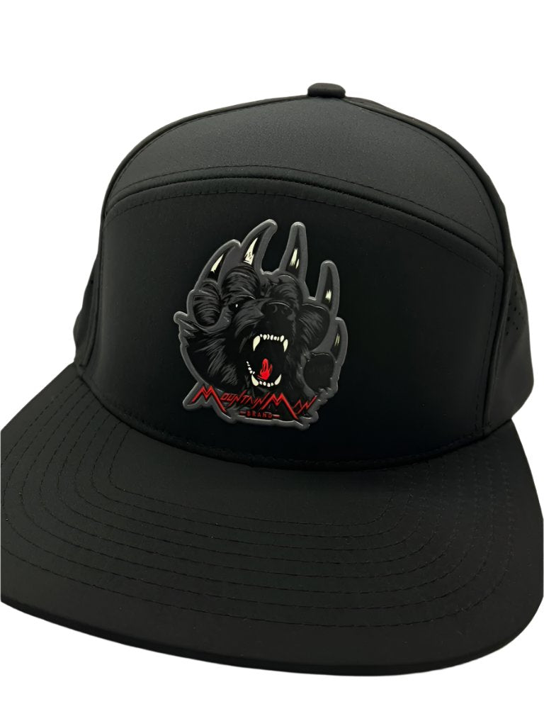 Grizzly Flat-Bill Snapback Perforated Hat