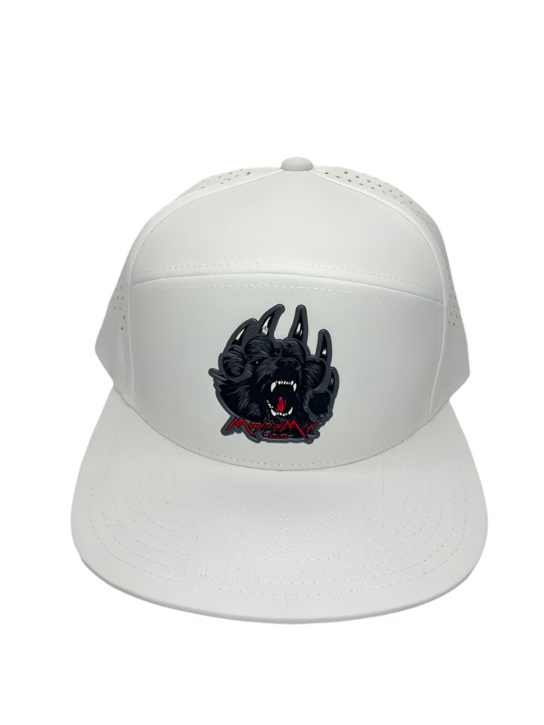 Grizzly Flat-Bill Snapback Perforated Hat