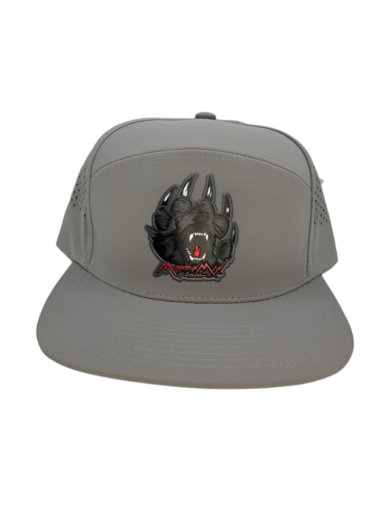 Grizzly Flat-Bill Snapback Perforated Hat